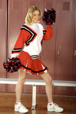 Naughty cheerleader shows her body
