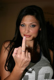 Ex-gf Aletta Ocean gives her guy the finger but still gets naked for him