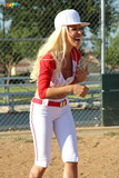 Sexy softball player Stevie Shae gets fucked hard after the game