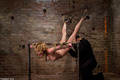 Cute Lily LaBeau gets dominated by getting bound in rope and gag-balled